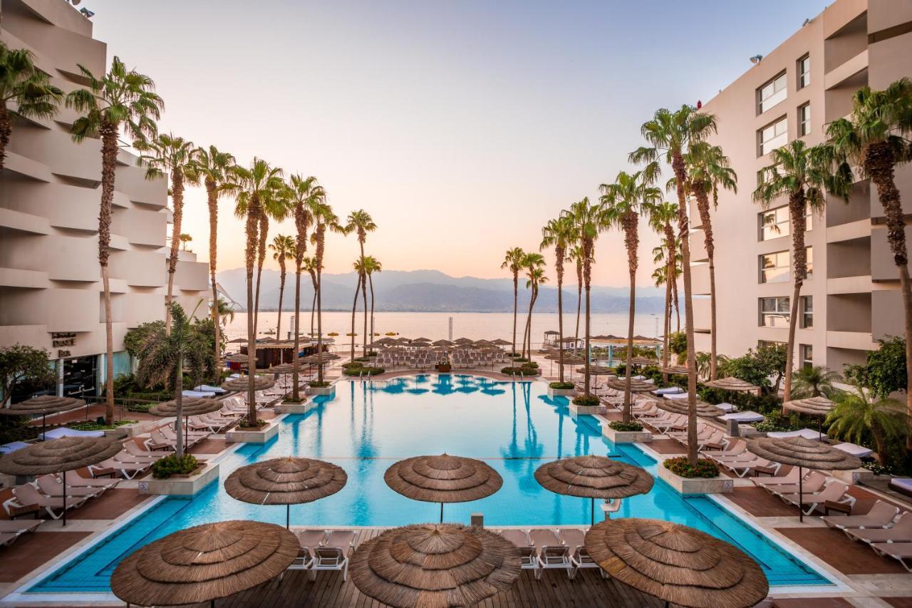 ホテル Aria エイラート エクステリア 写真 Pool at the Dan Hotel